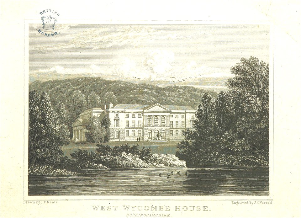 Neale(1818) p1.136 - West Wycombe House, Buckinghamshire