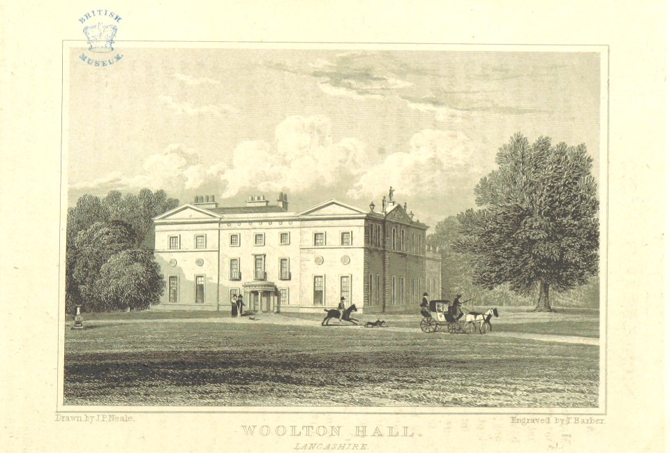 Neale(1818) p2.242 - Woolton Hall, Lancashire
