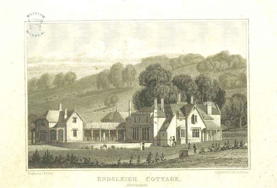 Neale(1818) p1.212 - Endsleigh Cottage, Devonshire