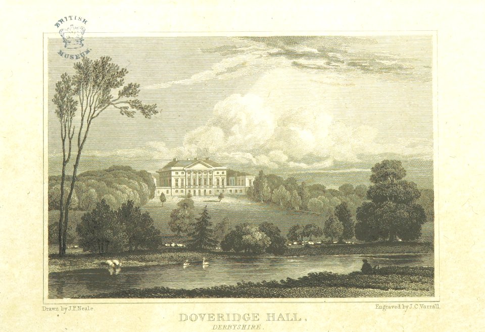 Neale(1818) p1.184 - Doveridge Hall, Derbyshire