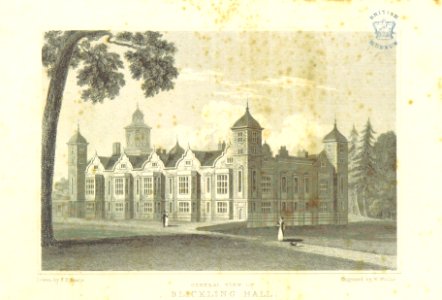 Neale(1818) p3.022 - Blickling Hall, general view