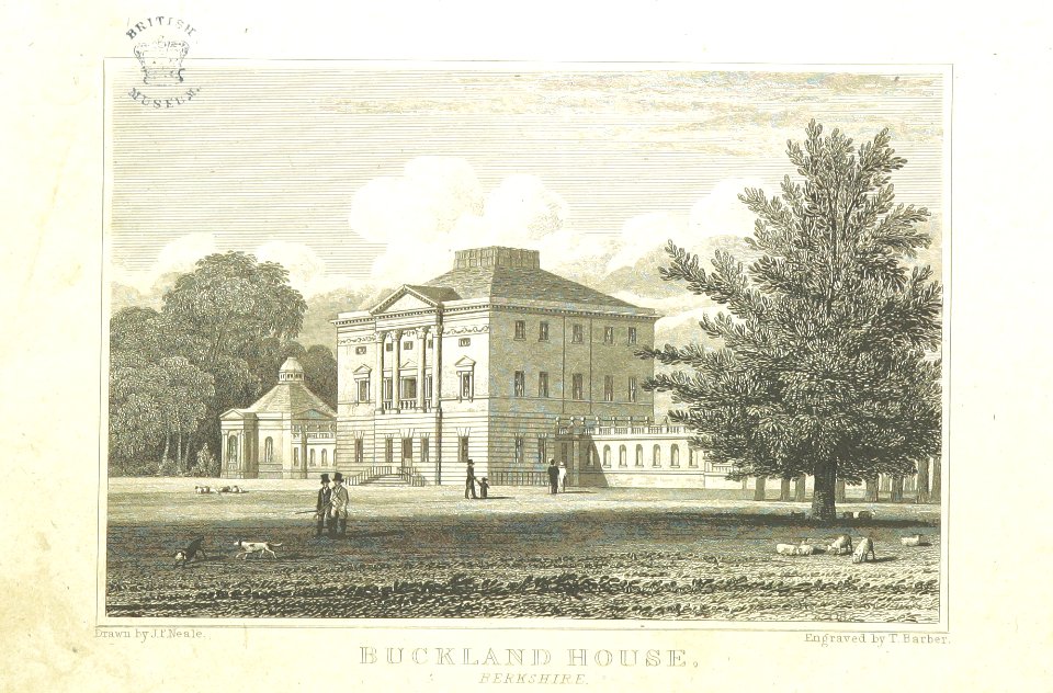 Neale(1818) p1.078 - Buckland House, Berkshire