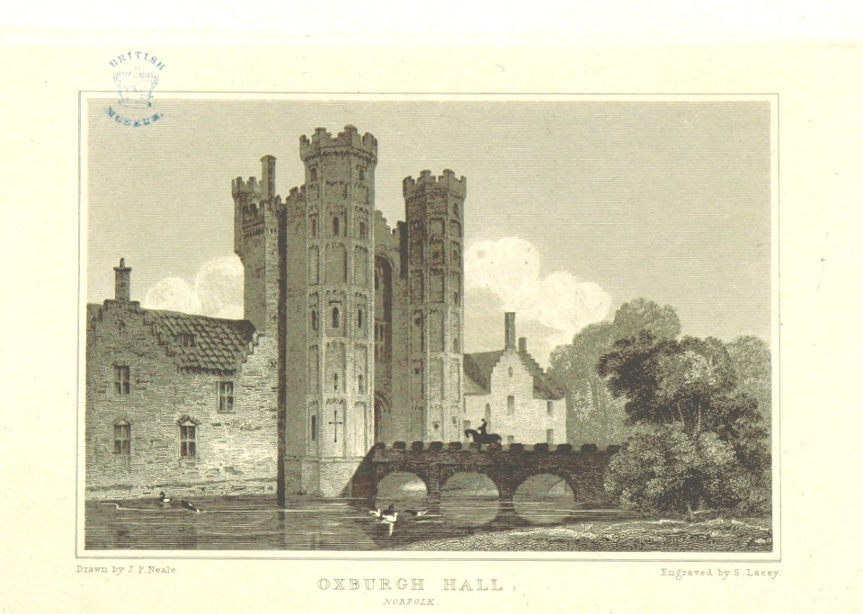 Neale(1818) p3.078 - Oxburgh Hall, Norfolk