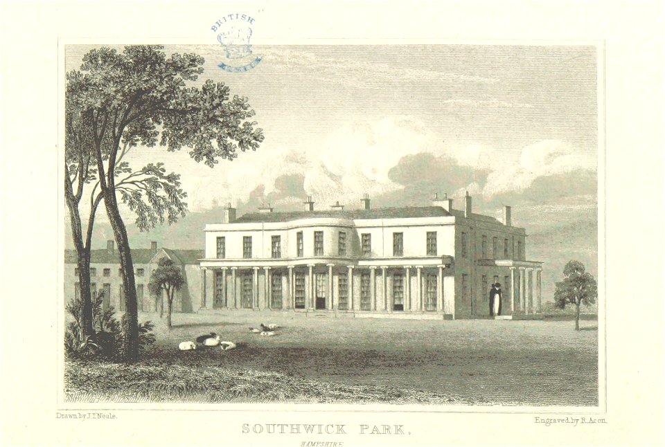 Neale(1818) p2.086 - Southwick Park, Hampshire