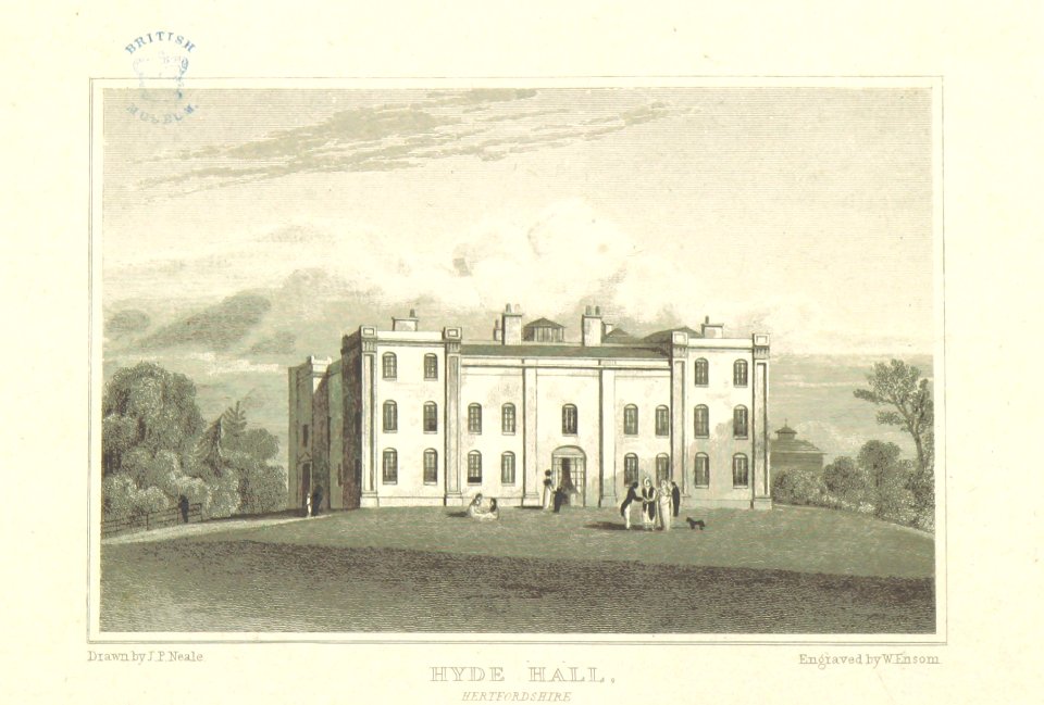 Neale(1818) p2.134 - Hyde Hall, Hertfordshire