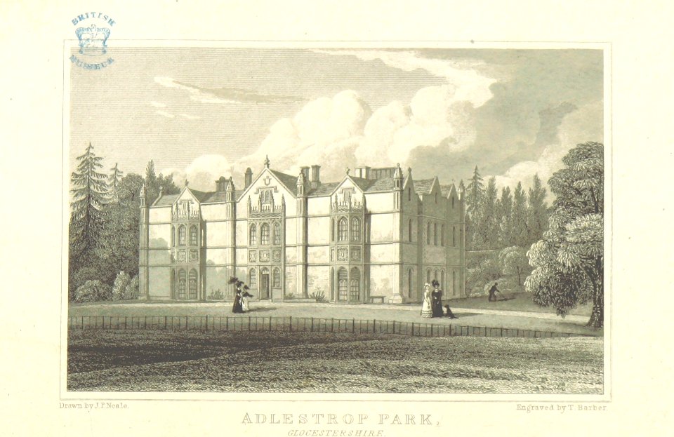 Neale(1818) p2.016 - Adlestrop Park, Gloucestershire