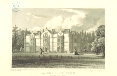 Neale(1818) p2.016 - Adlestrop Park, Gloucestershire