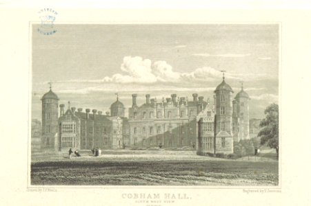 Neale(1818) p2.182 - Cobham Hall, Kent (South-West View)