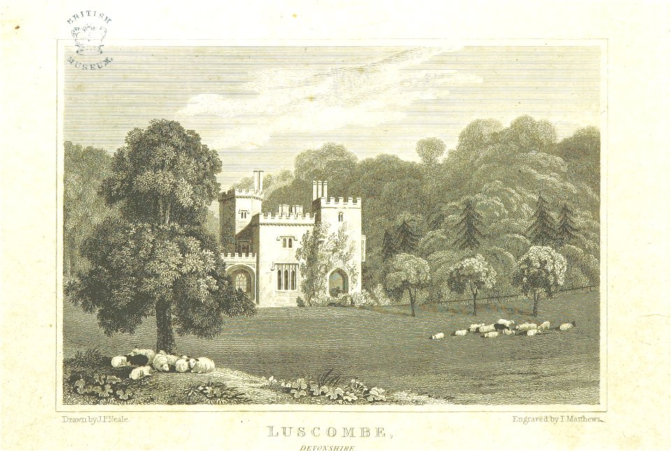 Neale(1818) p1.224 - Luscombe, Devonshire