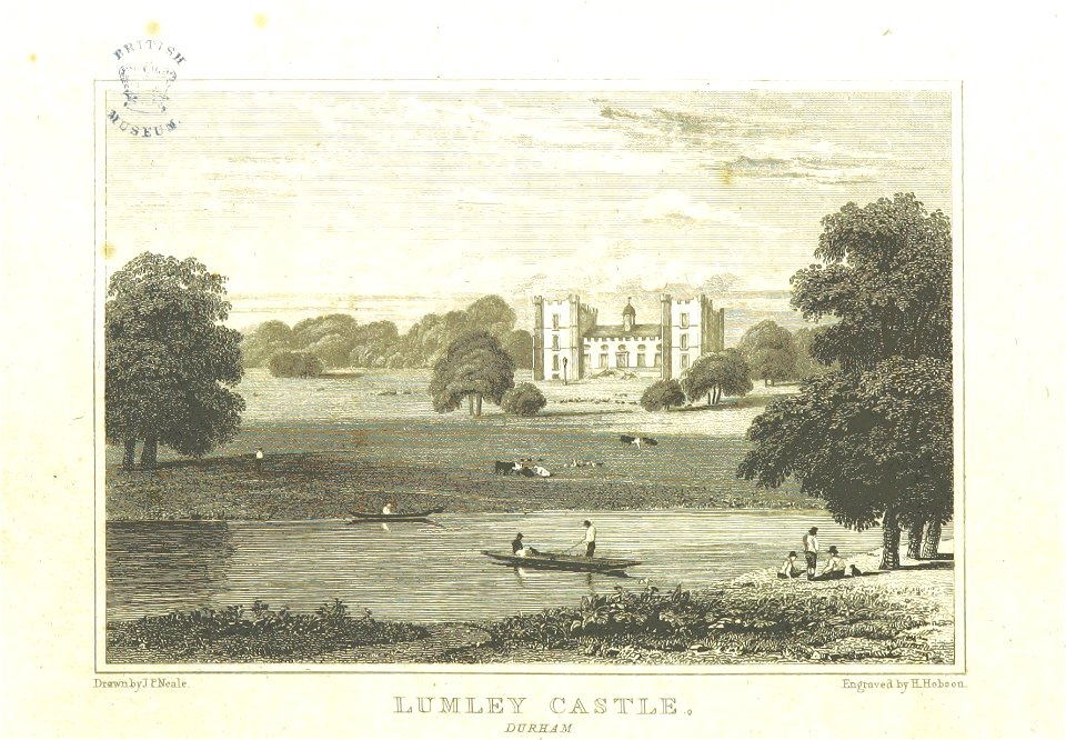 Neale(1818) p1.274 - Lumley Castle, Durham