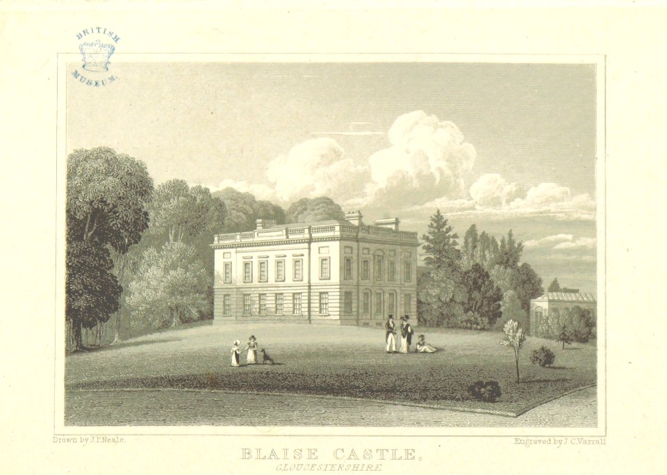 Neale(1818) p2.032 - Blaise Castle, Gloucestershire