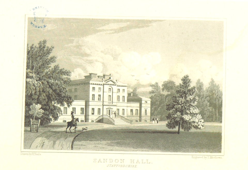 Neale(1818) p4.048 - Sandon Hall, Staffordshire