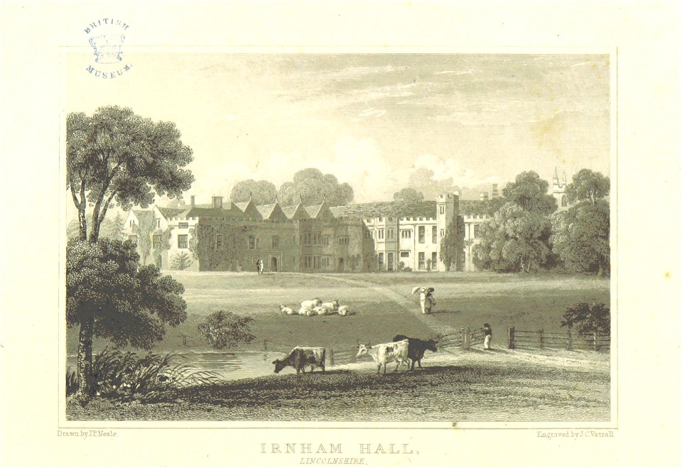 Neale(1818) p2.286 - Irnham Hall, Lincolnshire