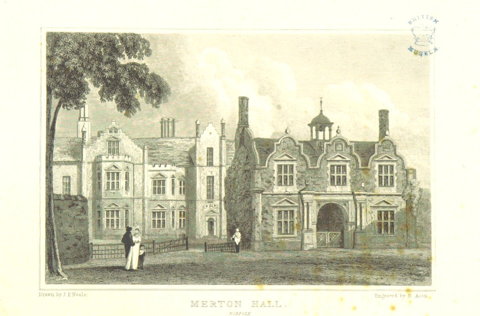 Neale(1818) p3.062 - Merton Hall, Norfolk