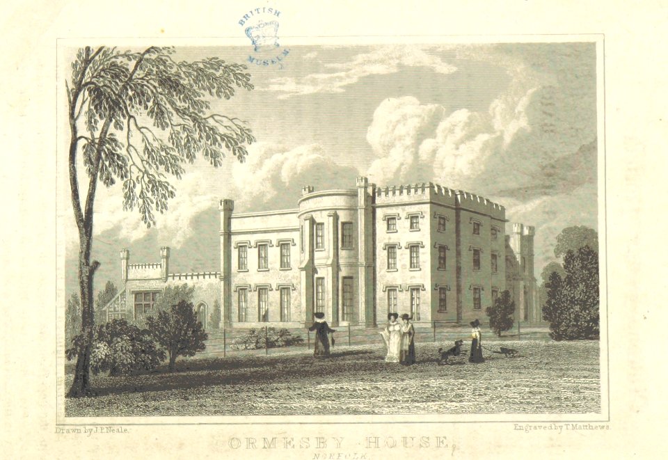 Neale(1818) p3.074 - Ormesby House, Norfolk