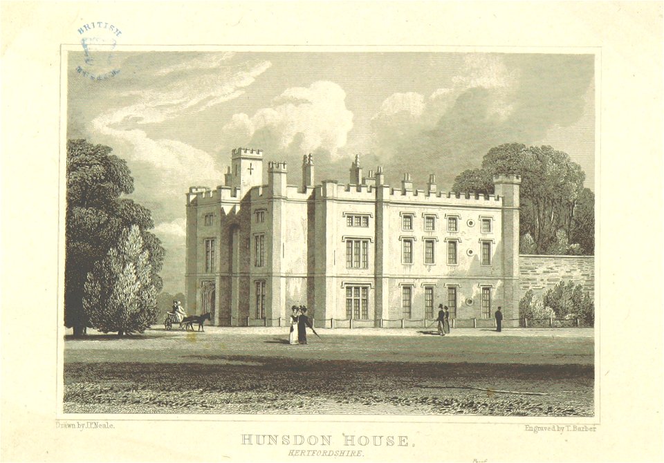 Neale(1818) p2.130 - Hunsdon House, Hertfordshire