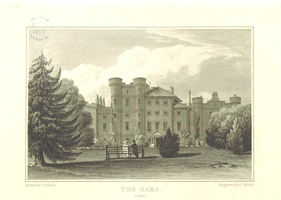Neale(1818) p4.174 - The Oaks, Surrey