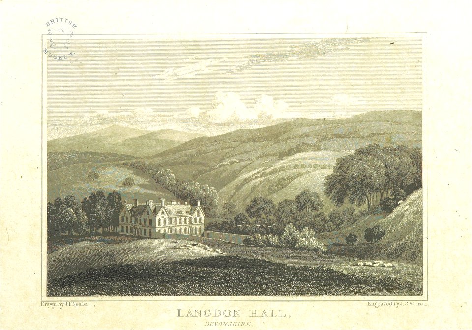Neale(1818) p1.220 - Langdon Hall, Devonshire