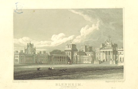Neale(1818) p3.240 - Blenheim, Oxfordshire (North-West Front)