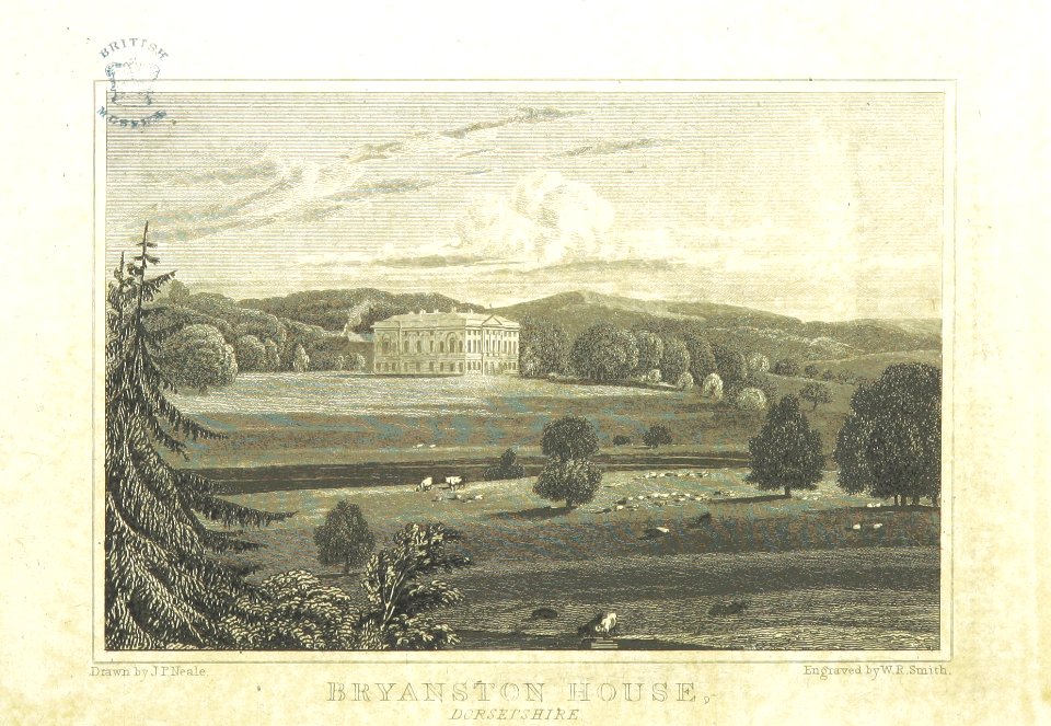 Neale(1818) p1.244 - Bryanston House, Dorsetshire