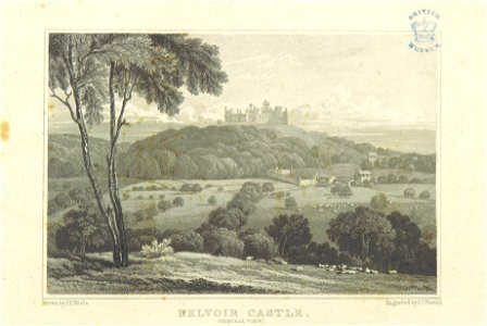 Neale(1818) p2.248 - Belvoir Castle, Leicestershire (general view)