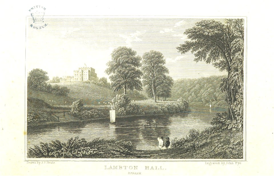 Neale(1818) p1.270 - Lambton Hall, Durham