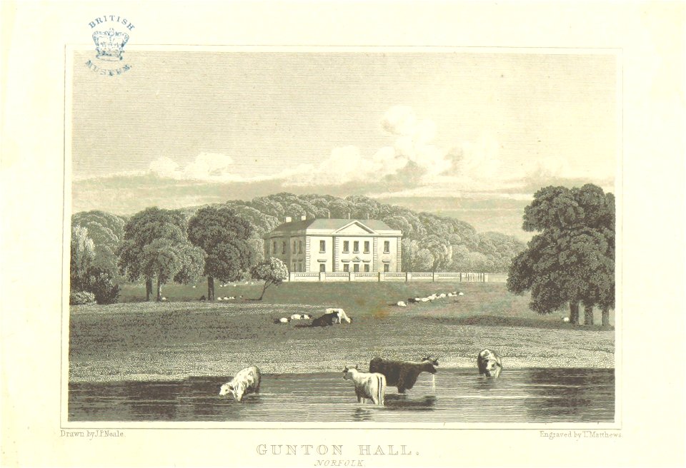 Neale(1818) p3.032 - Gunton Hall, Norfolk