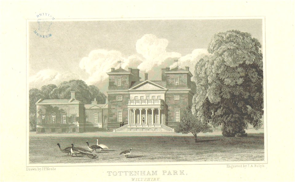 Neale(1818) p5.054 - Tottenham Park, Wiltshire