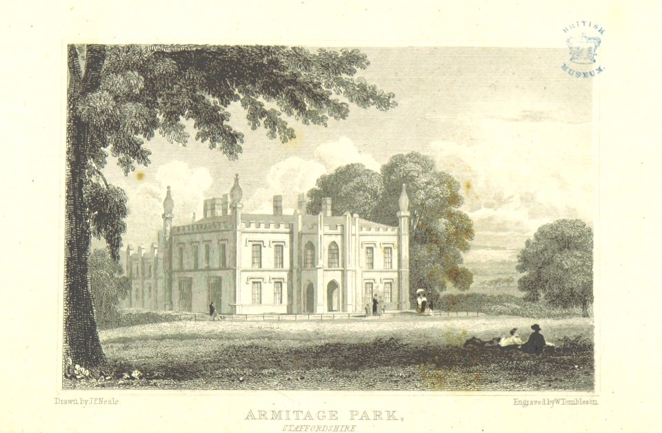 Neale(1818) p4.020 - Armitage Park, Staffordshire