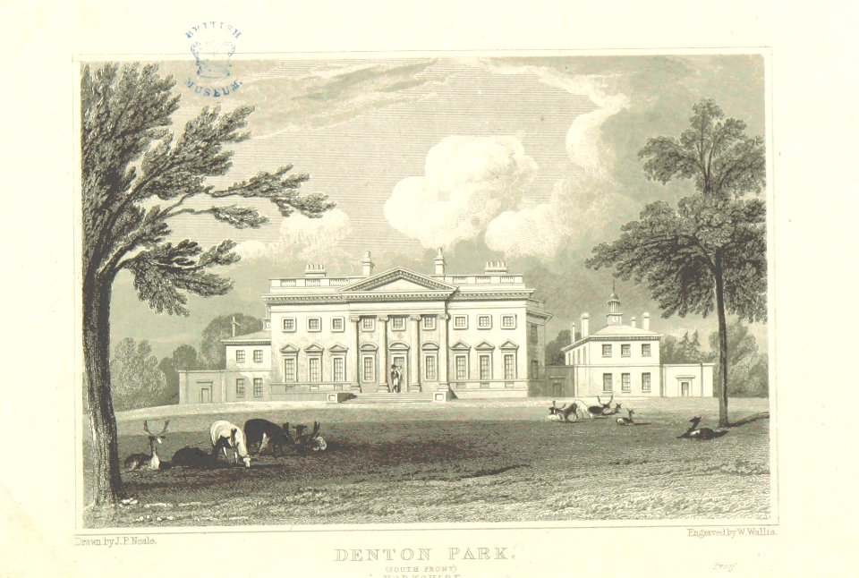 Neale(1818) p5.156 - Denton Park (South Front)