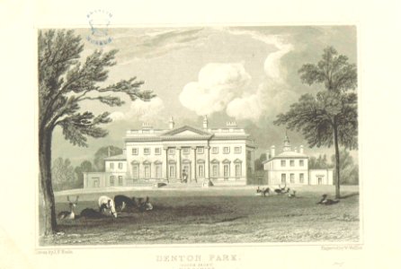 Neale(1818) p5.156 - Denton Park (South Front)