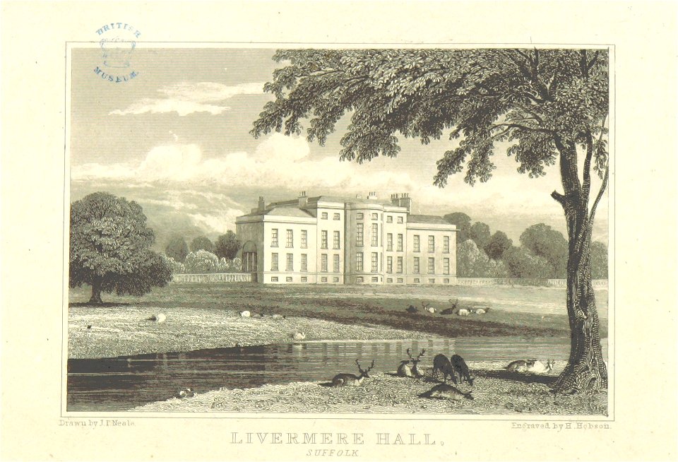 Neale(1818) p4.118 - Livermere Hall, Suffolk