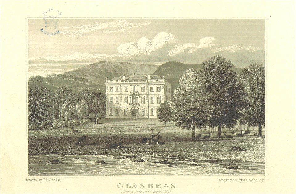Neale(1818) p5.276 - Glanbran, Carmarthenshire
