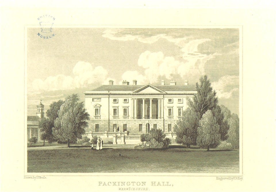 Neale(1818) p4.284 - Packington Hall, Warwickshire