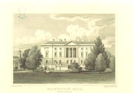 Neale(1818) p4.284 - Packington Hall, Warwickshire