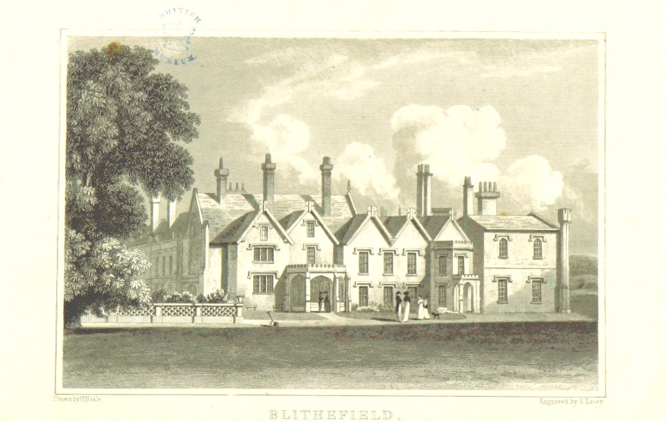 Neale(1818) p4.032 - Blithefield, Staffordshire