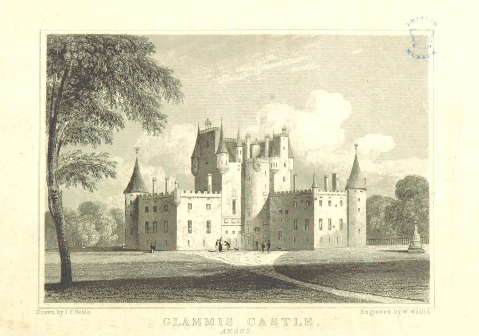 Neale(1818) p6.088 - Glammis Castle, Angus