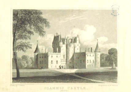 Neale(1818) p6.088 - Glammis Castle, Angus