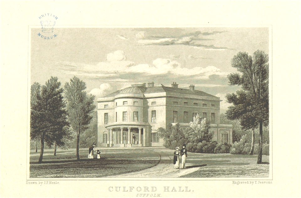 Neale(1818) p4.086 - Culford Hall, Suffolk