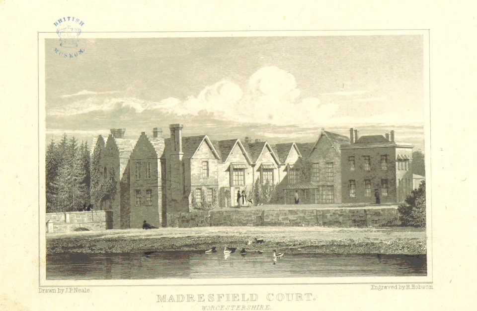 Neale(1818) p5.092 - Madresfield Court, Worcestershire