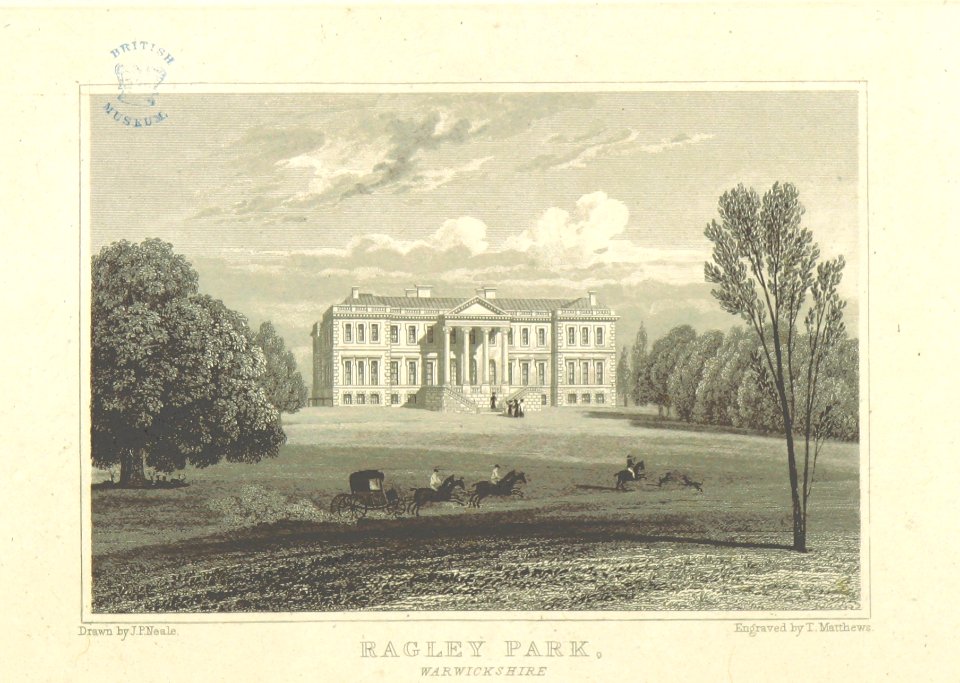 Neale(1818) p4.288 - Ragley Park, Warwickshire