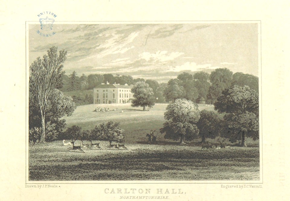 Neale(1818) p3.136 - Carlton Hall, Northamptonshire