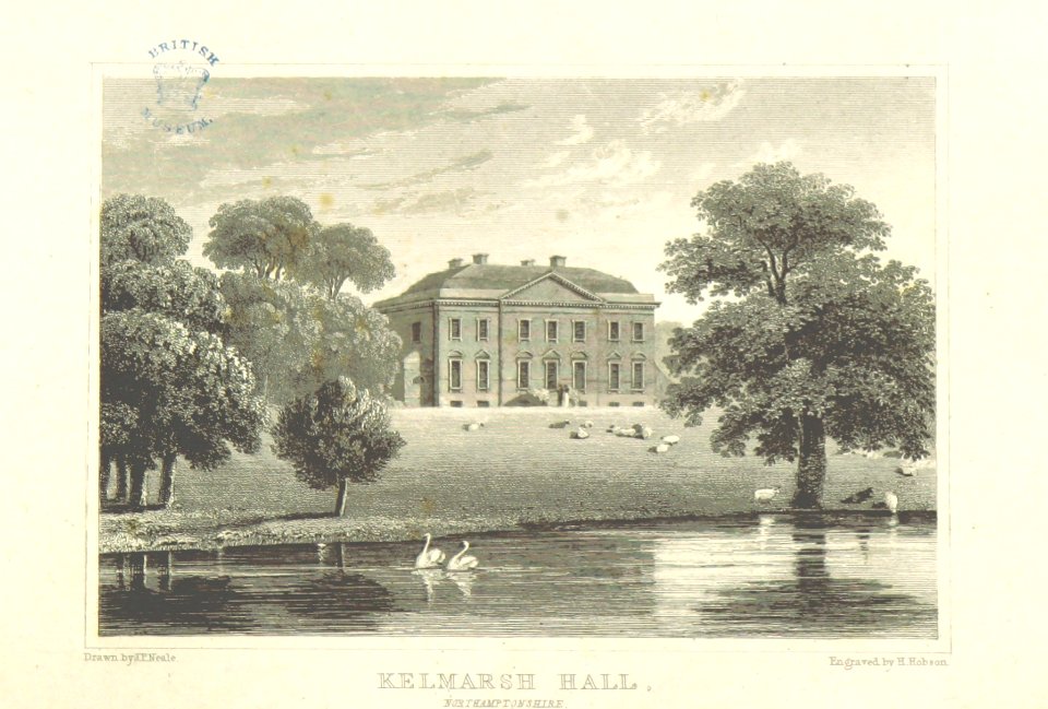 Neale(1818) p3.160 - Kelmarsh Hall, Northamptonshire