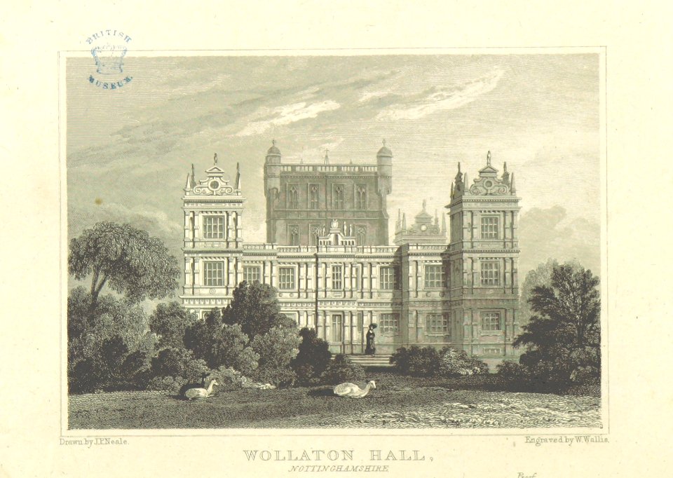 Neale(1818) p3.232 - Wollaton Hall, Nottinghamshire