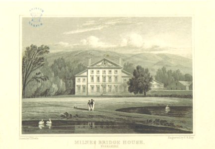 Neale(1818) p5.200 - Milnes Bridge House, Yorkshire