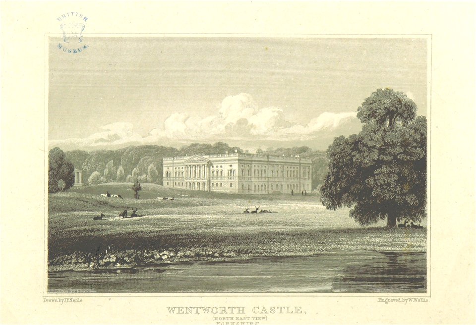 Neale(1818) p5.238 - Wentworth Castle, Yorkshire (North-East View)
