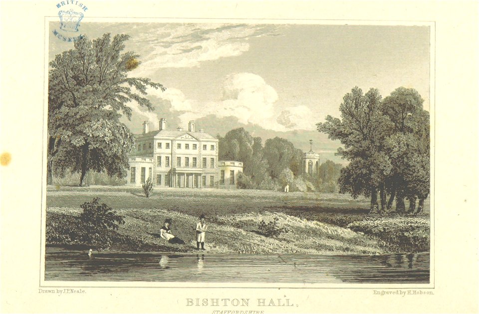 Neale(1818) p4.028 - Bishton Hall, Staffordshire - Free Stock ...