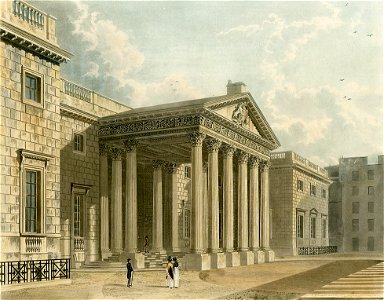 Carlton House, North Front, from Pyne's Royal Residences, 1819 - panteek pyn25-321 - cropped