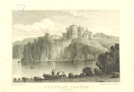 Neale(1818) p6.036 - Culzean Castle, Ayrshire (west view)