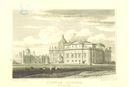 Neale(1818) p5.140 - Castle Howard, North-West View